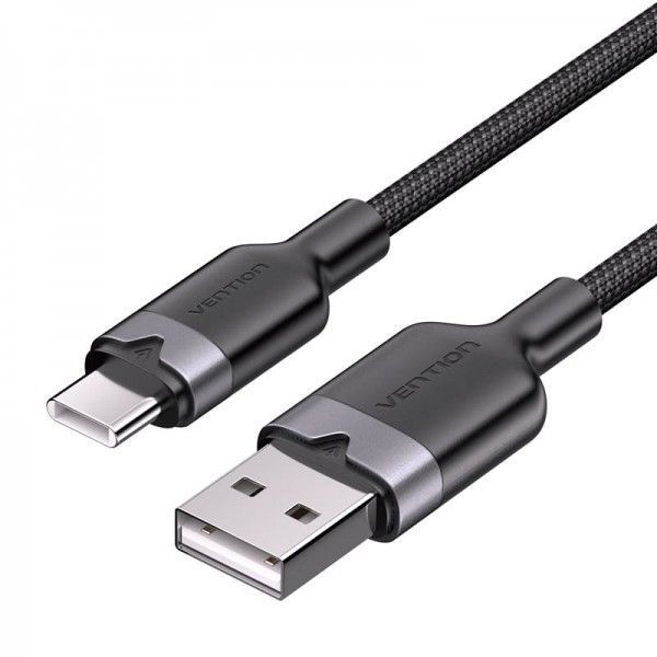 Кабель USB-Type-C Vention Alum Alloy Shell 3A 60W 480Mbp CTNBH фото