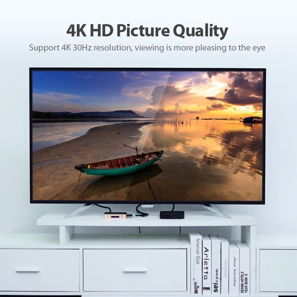 Сплиттер Video 4 In 1 HDMI-HDMI v.1.4 Vention F/4xF 4k 30Hz gold-plated /Gold ACCG0 фото