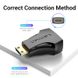 Адаптер HDMI-miniHDMI Vention 4K 30Hz 3D Visual Effects Upgraded gold-plated Black (AISBO), Чорний