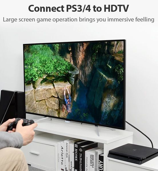 Кабель HDMI-HDMI v.2.0 Vention 4K 60Hz 18Gbps Nylon Braided VAA-B05-B300 фото