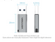 Адаптер Type-C-USB 3.0 Vention AluminIum nickel-plated M/F 5Gbps 3A Gray (CDPH0), Серый