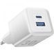 Зарядний пристрій Vention 2xUSB 30W (USB-A/USB-C) + USB-C cable М-М, Білий
