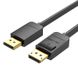 Кабель DisplayPort-DisplayPort v1.2 Vention 4K 60Hz 21.6Gbps gold-plated, 1m