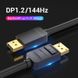 Кабель DisplayPort-DisplayPort v1.2 Vention 4K 60Hz 21.6Gbps gold-plated, 1m