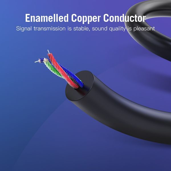 Кабель Audio Aux 3.5мм-2.5мм Vention F/F 29AWG gold-plated BALBG фото