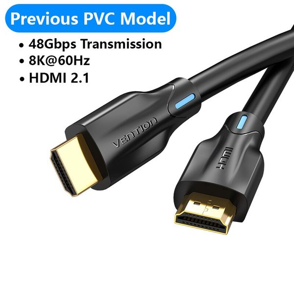 Кабель HDMI-HDMI v.2.1 Vention PVC Shell 8K 60Hz 4K 120Hz 48Gbps HDR 3D AANBG фото