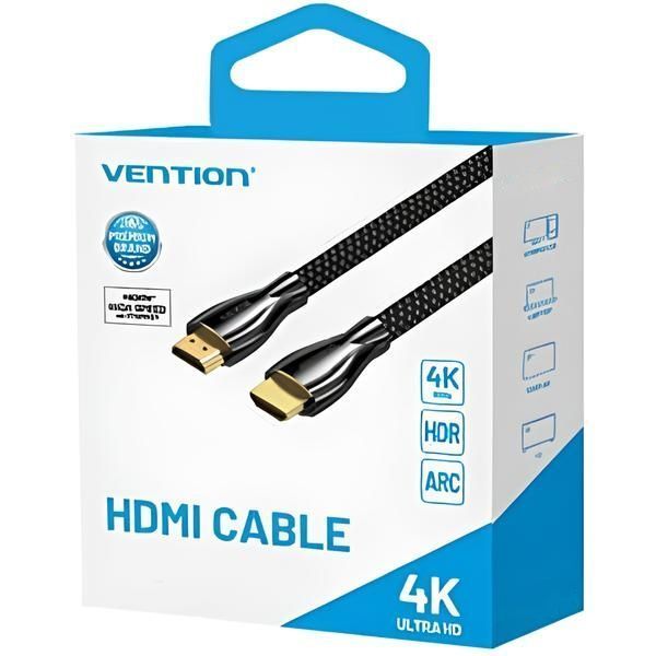 Кабель HDMI M - M, 3.0 м, V2.0, 4K 60Гц, обплетення, Zinc Alloy Type ALMBD фото