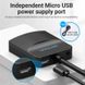 Адаптер MicroHDMI-VGA v.1.4 Vention 1080P 60Hz 0.15m 3.5 audio microusb power Black (AGBBB), 0.15m, Чорний