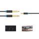 Кабель Audio 6.35мм-3.5мм Vention 2хF/F PVC Shell gold-plated, 1.5m