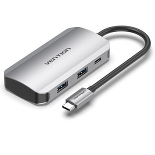 USB HUB 5 в 1 Vention Type-C-USB 4USB 3.0 PD 100W 5Gbps TNBHB фото