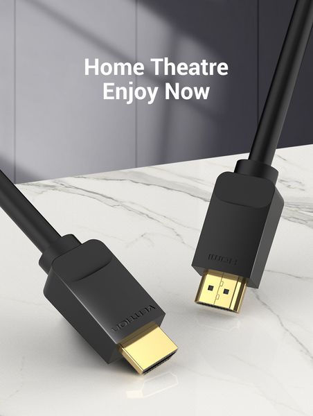 Кабель HDMI-HDMI v.2.0 Vention 4K 60Hz 18Gbps 30AWG HDR Video gold-plated AAVBJ фото