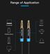 Кабель Audio Aux 3.5мм-3.5мм M/M Vention gold-plated, 1m