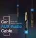 Кабель Audio Aux 3.5мм-3.5мм M/M Vention gold-plated, 1m