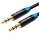 Кабель Audio Aux 3.5мм-3.5мм M/M Vention gold-plated, 1m