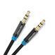 Кабель Audio Aux 3.5мм-3.5мм M/M Vention gold-plated, 1m