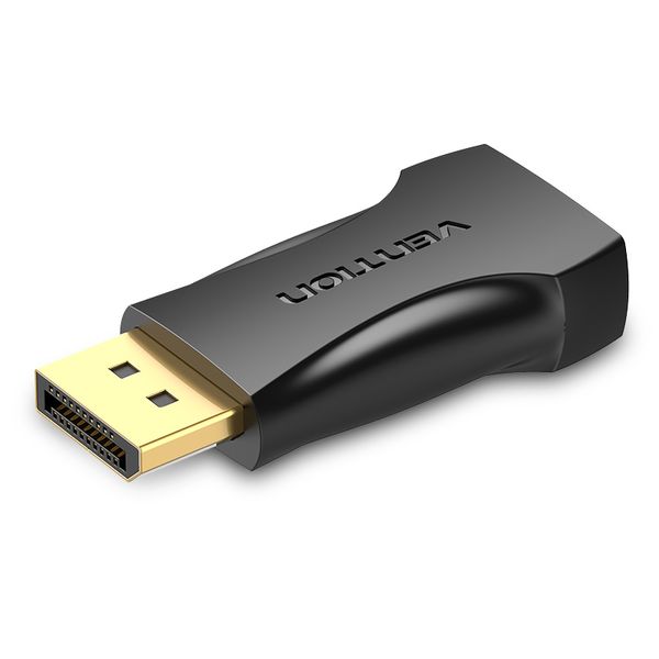 Адаптер DisplayPort-HDMI v.2.0 Vention F/M 4K 30Hz Upgraded gold-plated Black (HBPB0) HBPB0 фото