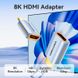 Адаптер HDMI-HDMI 2.1 Vention F/M Aluminum Alloy 8K 60Hz 4K 120Hz 2K 144Hz 48Gbps gold-plated Blue (AIVBO)