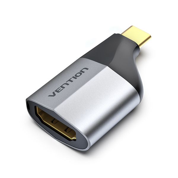 Адаптер Type-C-HDMI v.2.0 Vention 4K 60Hz gold-plated Black (TCAH0) TCAH0 фото