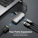 USB HUB 4 в 1 Vention Type-C-HDMI-VGA-USB 1USB 3.0 1Type-C 3.1 PD 100W 4K 30Hz 5Gbps, 0.15m