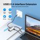 USB HUB 4 в 1 Vention Type-C-HDMI-VGA-USB 1USB 3.0 1Type-C 3.1 PD 100W 4K 30Hz 5Gbps, 0.15m