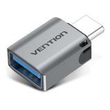 Адаптер Type-C-USB 3.1 Vention nickel-plated 5Gbps 3A Gray (CDQH0) CDQH0 фото