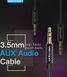 Кабель Audio Aux 3.5мм-3.5мм Vention F/F Fabric Braided gold-plated, 0.5m