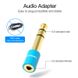 Адаптер Audio 6.35мм-3.5мм Vention F/M gold-plated copper