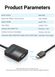 Адаптер MiniHDMI-VGA v.1.4 Vention 1080P 60Hz 0.15m 3.5 audio microusb power Black (AGABB), 0.15m, Чорний