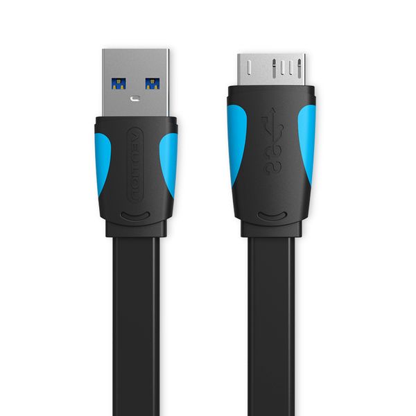 Кабель USB-MicroUSB-B 3.0 Vention PVC Flat nickel-plated 5Gbps VAS-A12-B025 фото