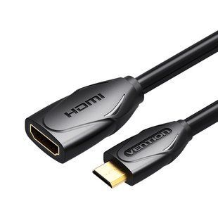 Подовжувач HDMI-miniHDMI v.1.2 Vention M/F PVC 1080P 60Hz gold-plated ABAAF фото