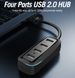 USB HUB Vention USB-USB 4USB 2.0(VAS-J43-B015), 0.15m